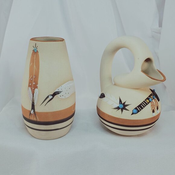 Betty Selby Native American Southwestern Handcrafted Pottery Vase Pitcher - Picture 15 of 15